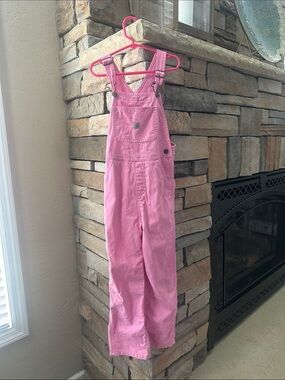 Kids Carhartt overalls pink size 6X